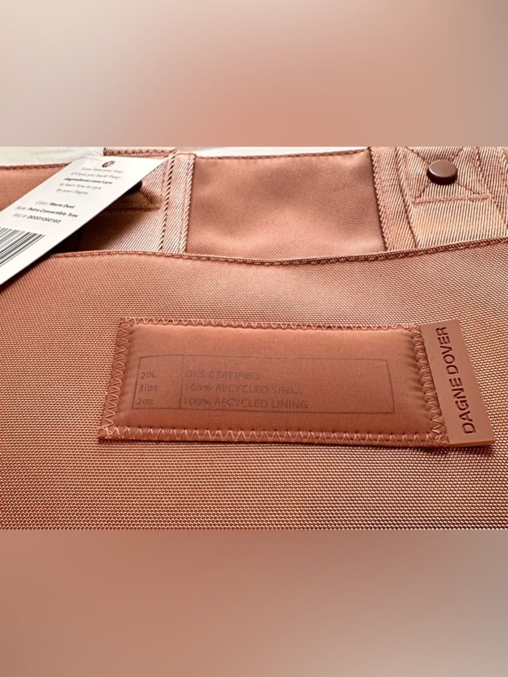 NWT! Dagne Dover Petra Convertible Tote in Warm Dust - Picture 9 of 15